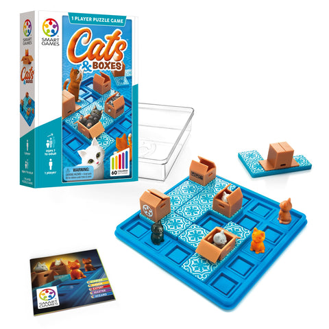 Cats & Boxes Logic Puzzle Game with 60 Challenges