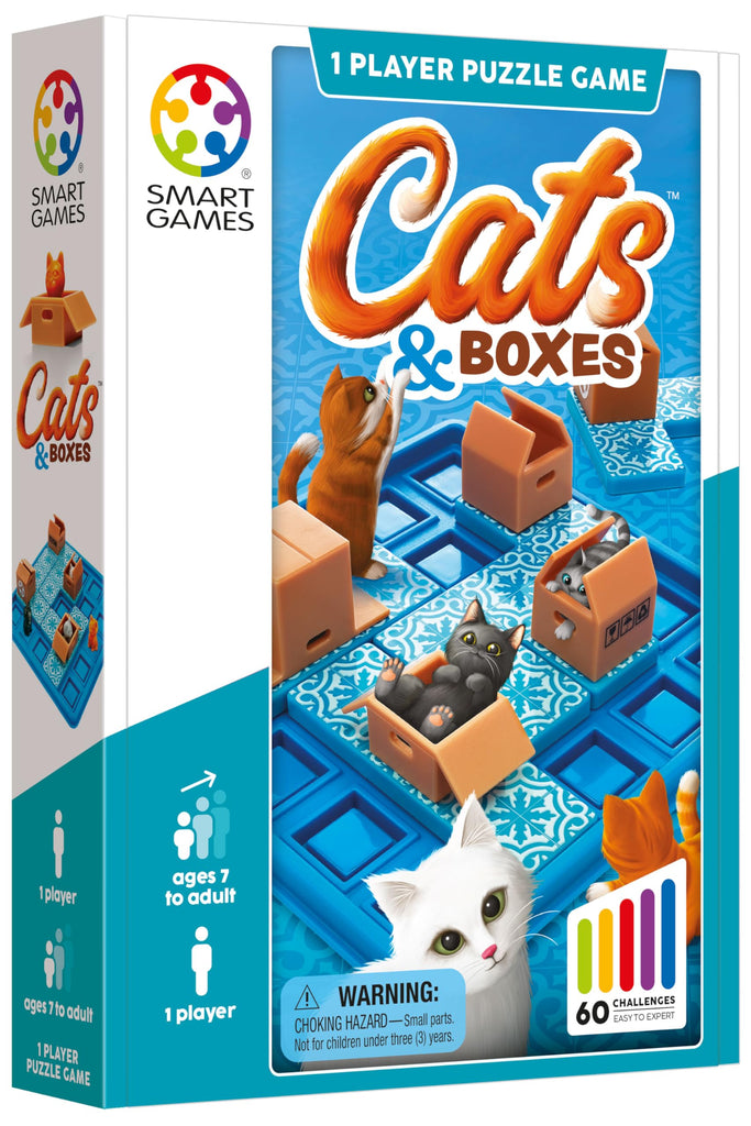 Cats & Boxes Logic Puzzle Game with 60 Challenges