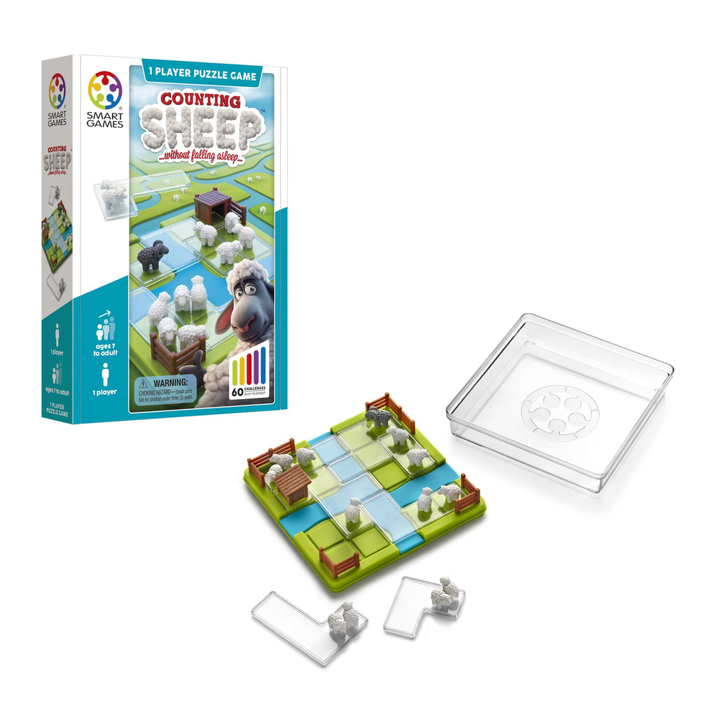 SmartGames Counting Sheep - Herd Sheep in 60 Logic Puzzles