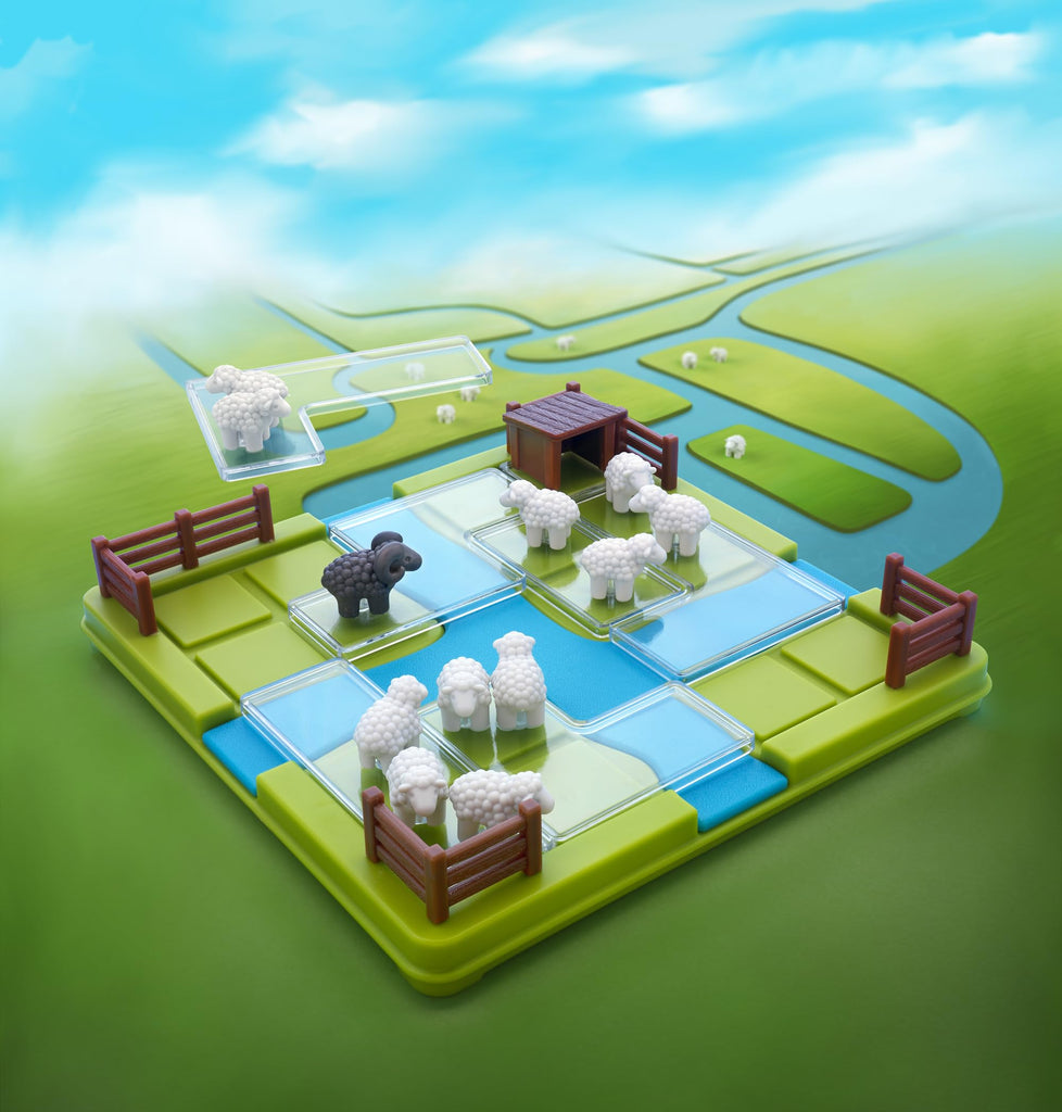 SmartGames Counting Sheep - Herd Sheep in 60 Logic Puzzles