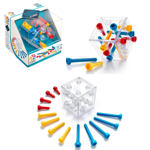 SmartGames Criss Cross Cube - Fit 13 Bolts in 80 Puzzles