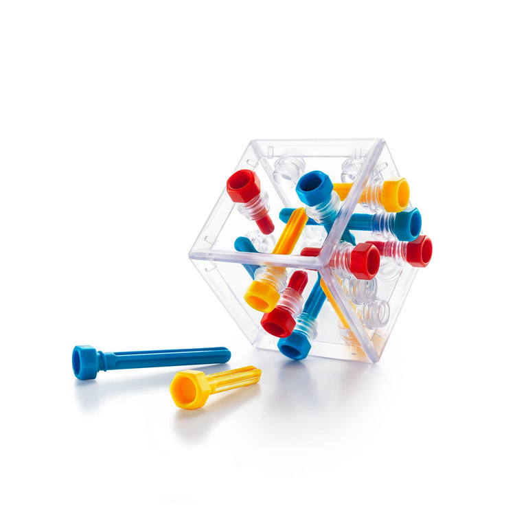 SmartGames Criss Cross Cube - Fit 13 Bolts in 80 Puzzles