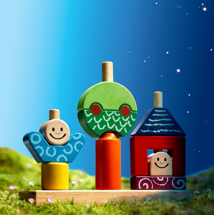 SmartGames Day & Night - 10 Wooden Blocks, 48 Challenges