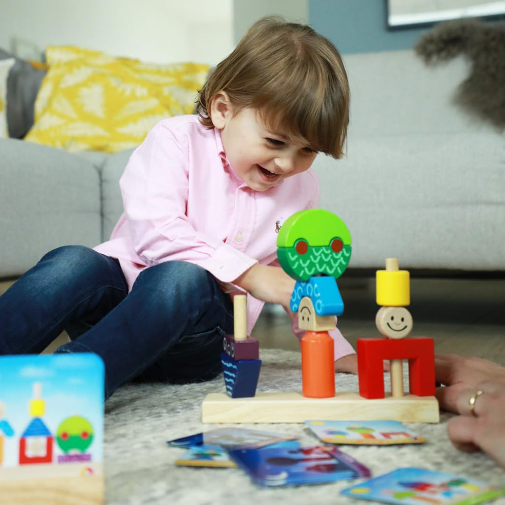 SmartGames Day & Night - 10 Wooden Blocks, 48 Challenges