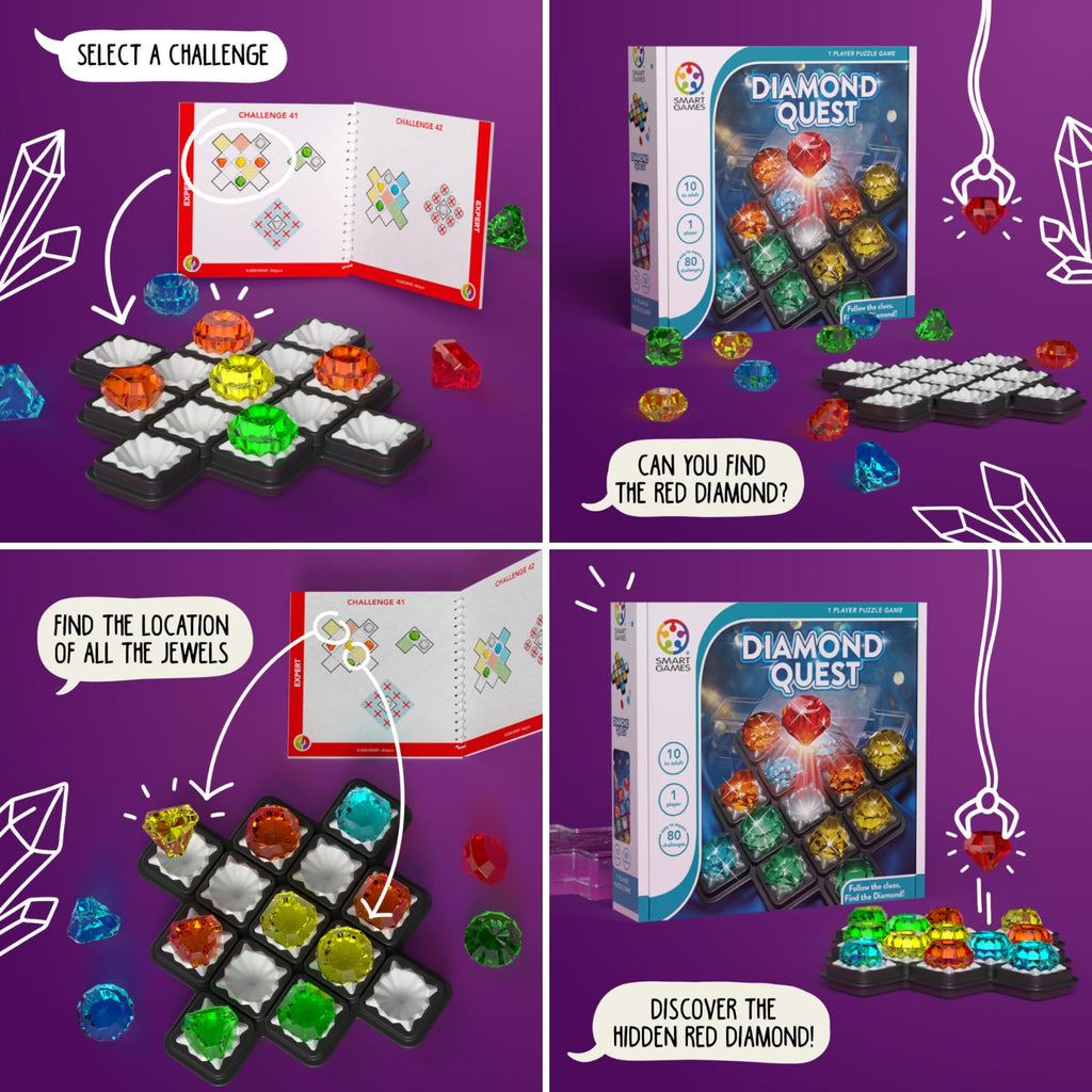 Diamond Quest - Logic Puzzle Game with 80 Challenges