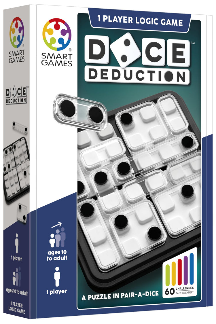 SmartGames Dice Deduction - Match Dice Sums in 60 Puzzles