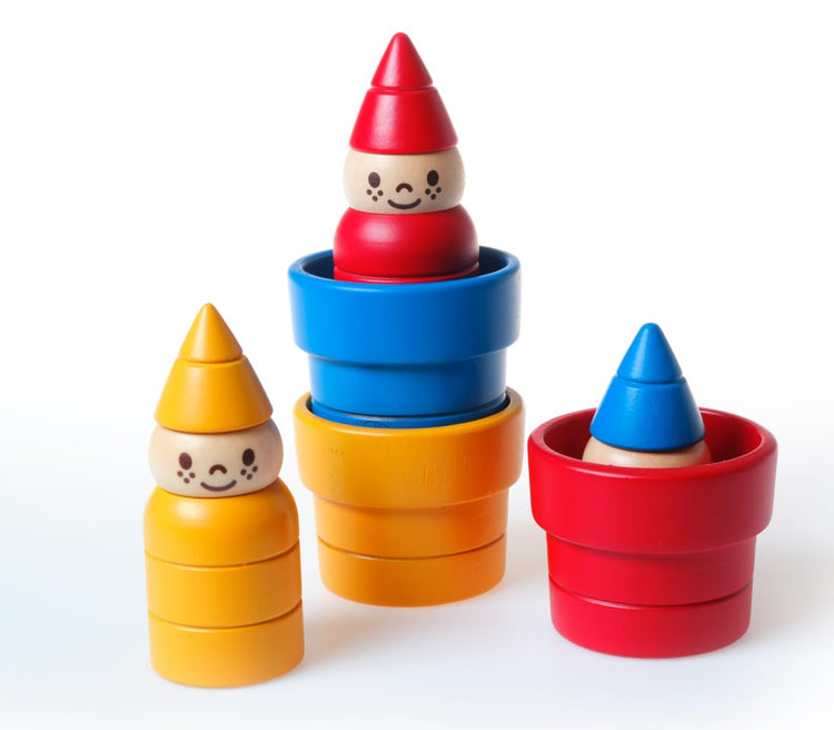 SmartGames Gnome Sweet Gnome - 3 Wooden Gnomes to Stack
