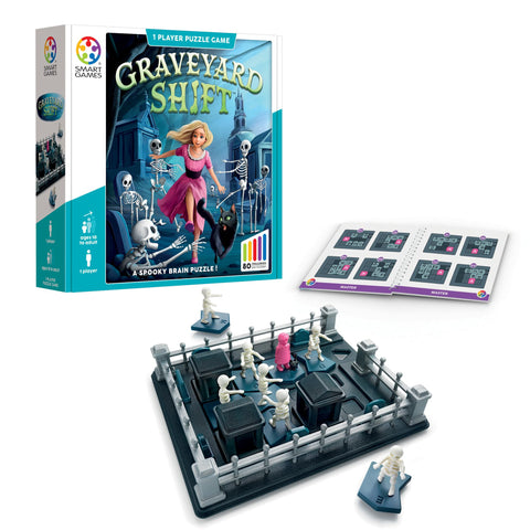 Graveyard Shift - Spooky Logic Puzzle Game with 80 Challenges