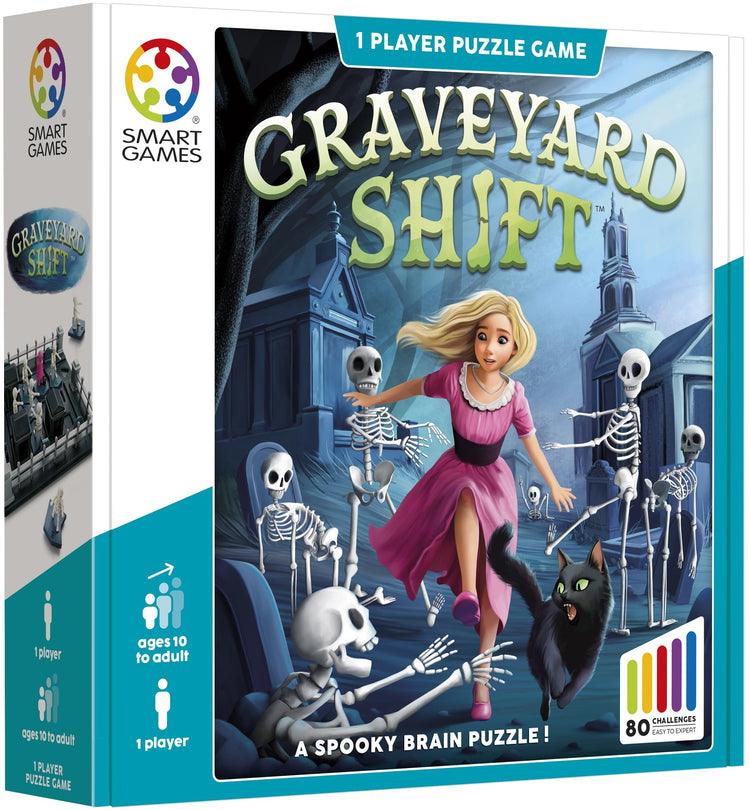 Graveyard Shift - Spooky Logic Puzzle Game with 80 Challenges