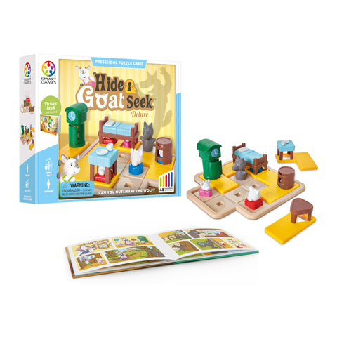 SmartGames Hide and Goat Seek - 48 Preschool Challenges