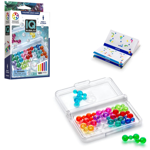 SmartGames IQ Bubbles - 120 Transparent Bubble Challenges