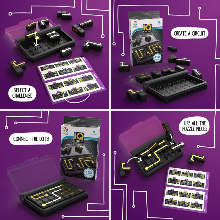 SmartGames IQ Circuit - Connect Circuits in 120 Challenges