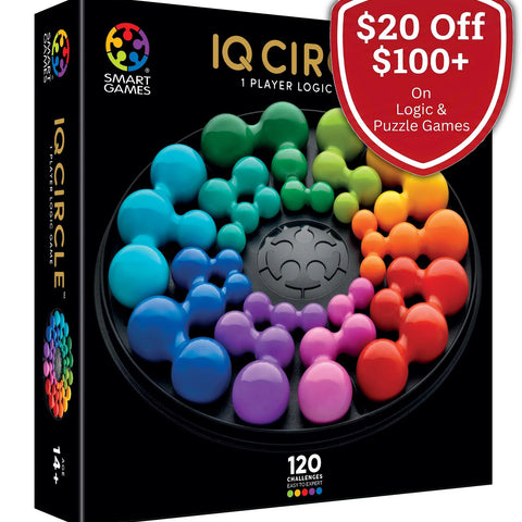 SmartGames IQ Deluxe Circle - 120 Puzzles in a Travel Case