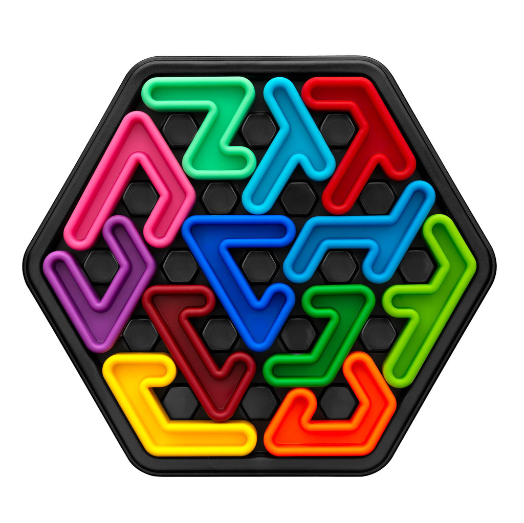 SmartGames IQ Deluxe Hexagon - 120 Puzzles in a Travel Case