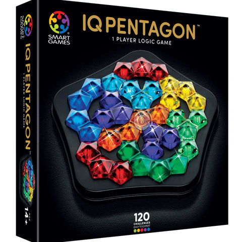 SmartGames IQ Deluxe Pentagon - 120 Puzzles in a Travel Case