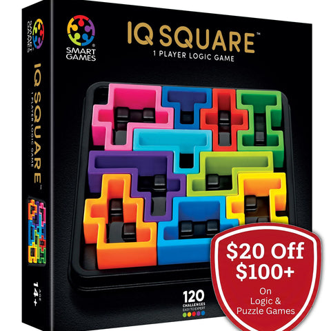 SmartGames IQ Deluxe Square - 120 Puzzles in a Travel Case