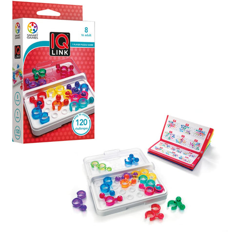 SmartGames IQ Link - 120 Linked-Piece Logic Challenges Game