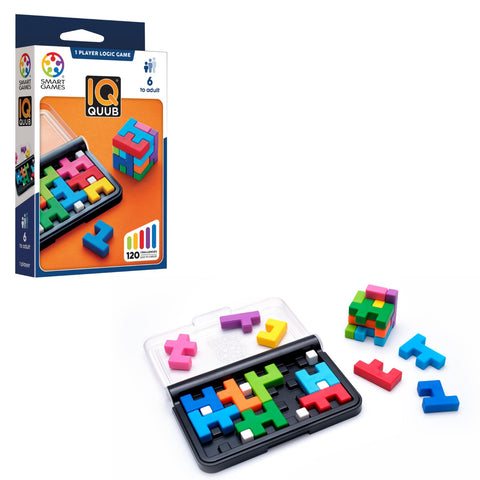 SmartGames IQ Quub - 2-in-1 Puzzle and 3D Cube Builder Game