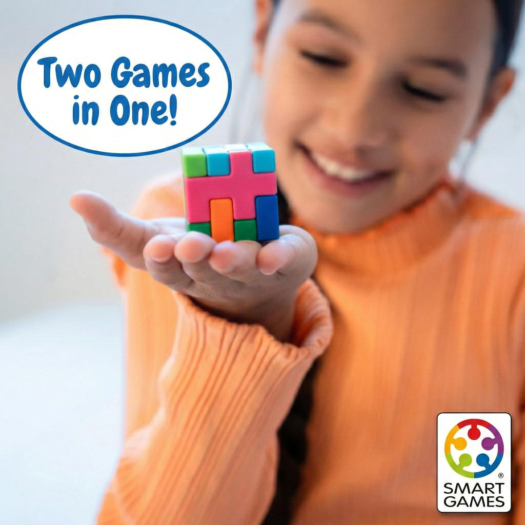 SmartGames IQ Quub - 2-in-1 Puzzle and 3D Cube Builder Game