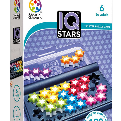 SmartGames IQ Stars - 120 Challenges in Travel-Friendly Case