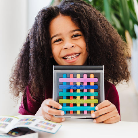 SmartGames IQ Stixx Stacking Travel Game with 120 Challenges