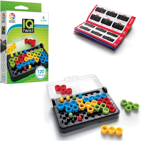SmartGames IQ Twist - 120-Challenge Travel Brain Teaser
