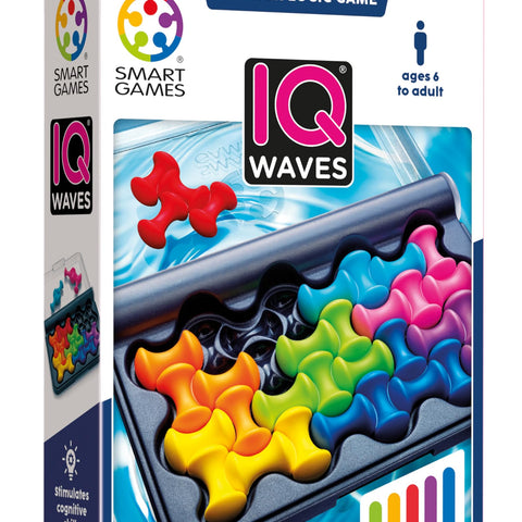SmartGames IQ Waves - Soft-Touch Pieces, 120 Challenges