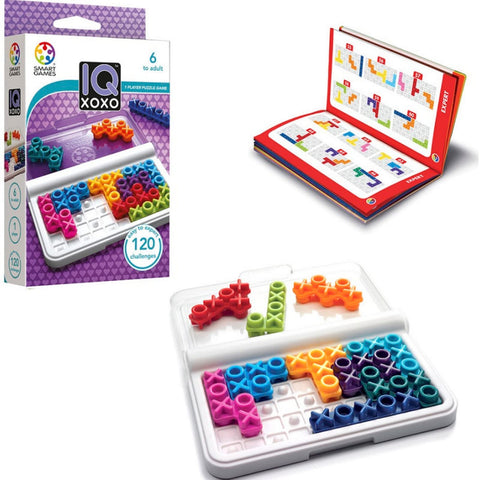 SmartGames IQ XOXO - 120 Hugs-and-Kisses Logic Challenges