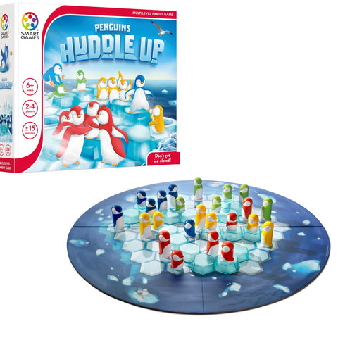 SmartGames Huddle Up - 2-4 Player Penguin Strategy Game