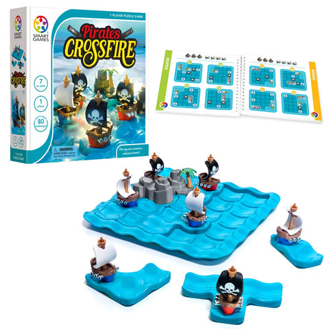 SmartGames Pirates Crossfire - 4 Modes, 80 Ship Battles