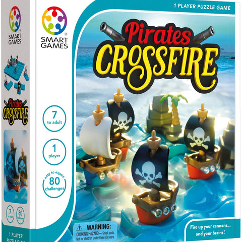 SmartGames Pirates Crossfire - 4 Modes, 80 Ship Battles