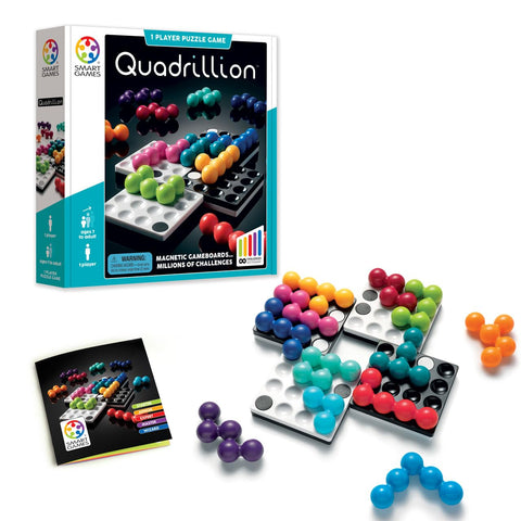 SmartGames Quadrillion - 4 Magnetic Boards, Endless Puzzles
