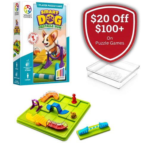 SmartGames Smart Dog - Lead Dogs to Bones in 60 Puzzles