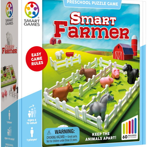 SmartGames Smart Farmer - 60-Challenge Barnyard Logic Game