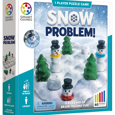 SmartGames Snow Problem - Build Snowmen in 80 Icy Puzzles