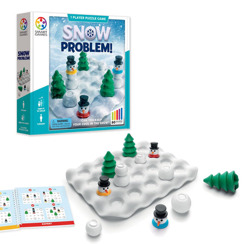 SmartGames Snow Problem - Build Snowmen in 80 Icy Puzzles