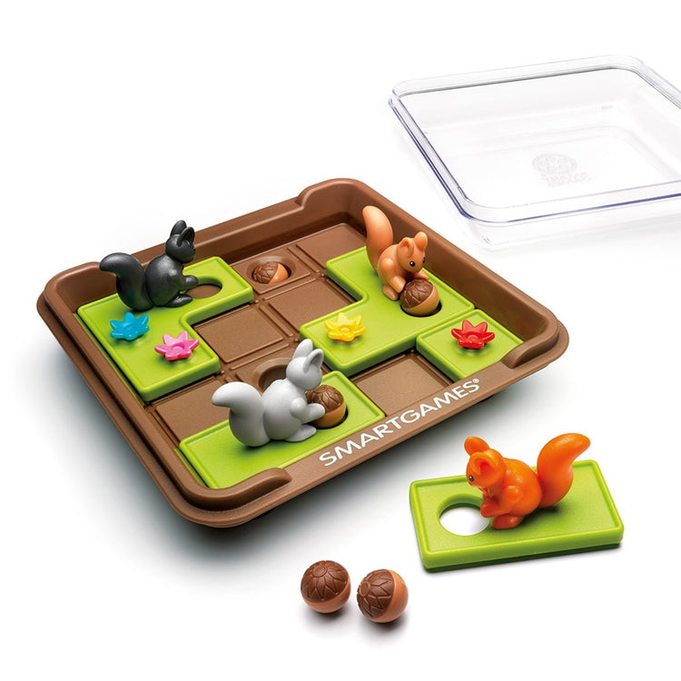 SmartGames Squirrels Go Nuts - Stash Acorns in 60 Puzzles