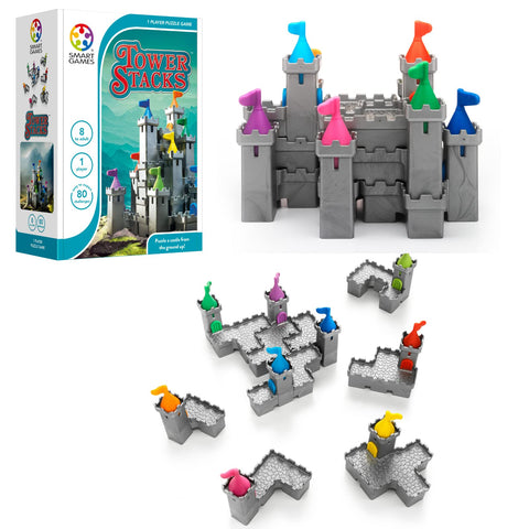 Tower Stacks - 3D Logic Puzzle Game with 80 Challenges