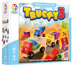 SmartGames Trucky 3 - Load 3 Wooden Trucks, 48 Challenges