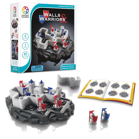 SmartGames Wall & Warriors - Medieval Logic Puzzle with 80 Challenges