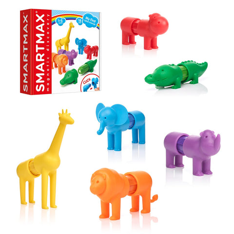 SmartMax My First Safari Animals - 18-Piece Magnetic Set