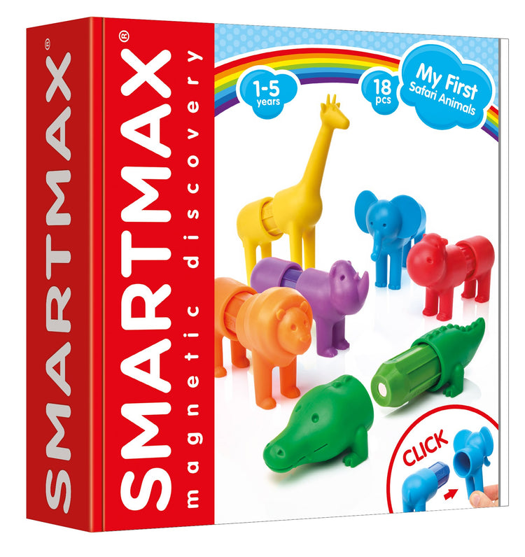 SmartMax My First Safari Animals - 18-Piece Magnetic Set