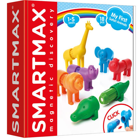 SmartMax My First Safari Animals - 18-Piece Magnetic Set