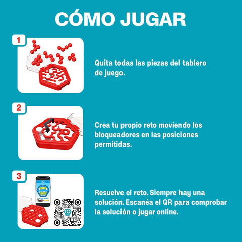 SmartGames IQ Mini Hexpert - Compact Hexagon Logic Puzzle