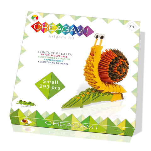 Creagami Snail on the Leaf - 293-Piece 3D Origami Art Kit