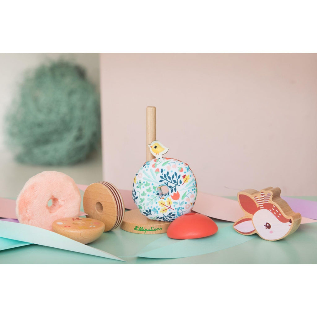 Lilliputiens Stella Pyramid - Sensory Stacking for Fine Motor