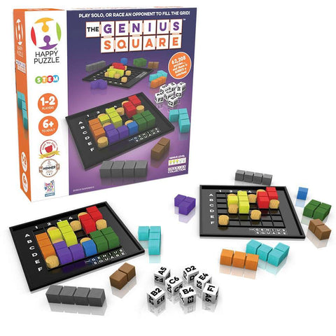 The Genius Square - 62,208-Solution Fast STEM Race Game