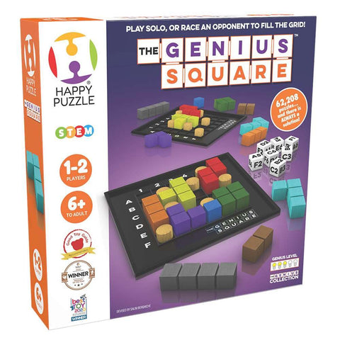 The Genius Square - 62,208-Solution Fast STEM Race Game