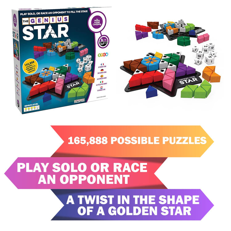 The Genius Star - 165,888-Puzzle Tetris-Style Race Game