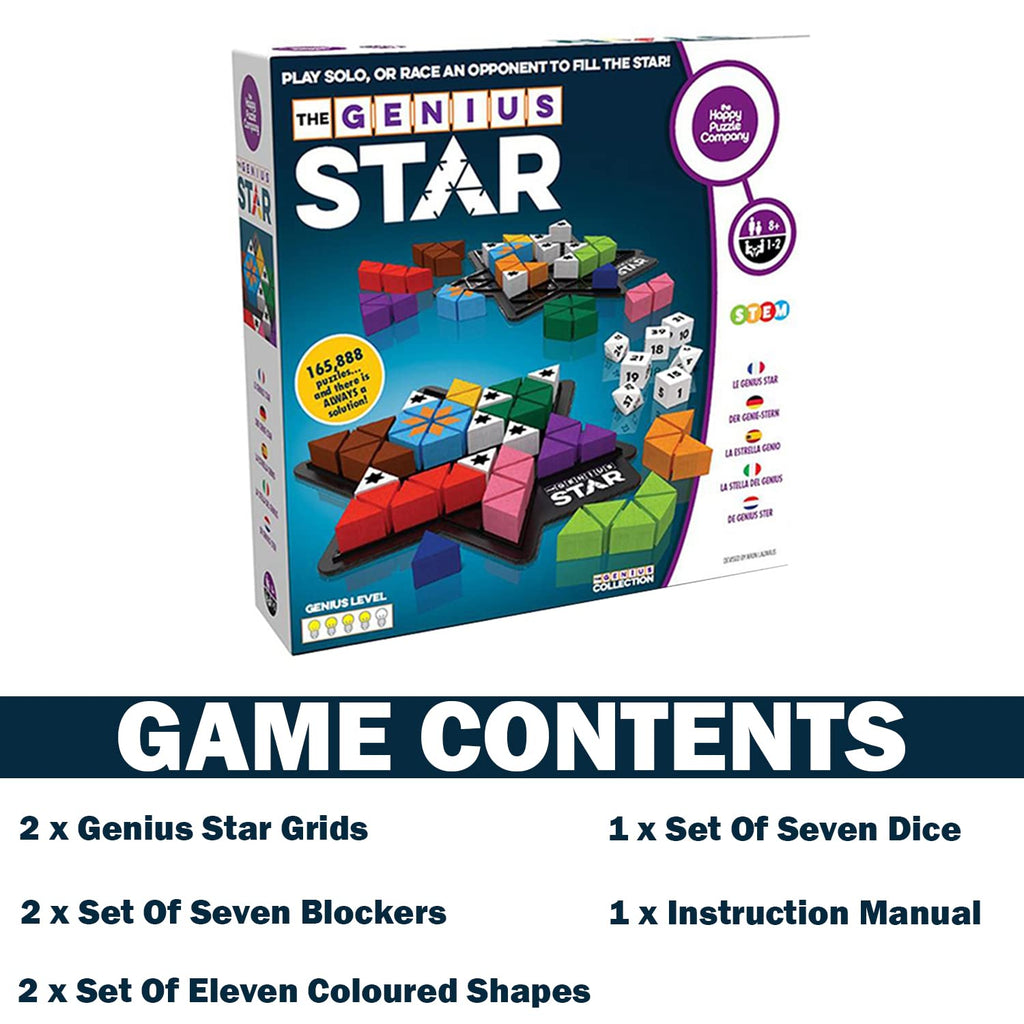 The Genius Star - 165,888-Puzzle Tetris-Style Race Game